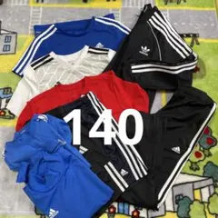 adidas ウェアセット 赤 青 黒 白　9枚　合宿　140 150