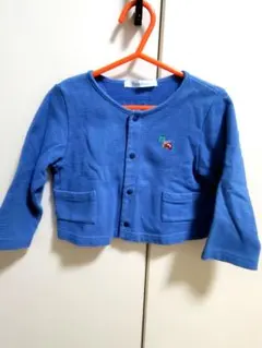 familiar カーディガン 80 青