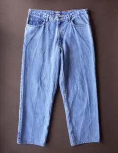 90's ビンテージ　エディーバウアー デニムパンツ W34L30 アイスブルー