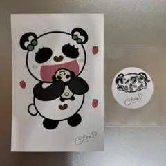 山﨑愛生 モーニング娘 木村屋コラボ パンダさんパン ステッカー フェス限定