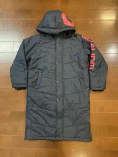 GIRAUDM フード付きベンチコート ネイビー