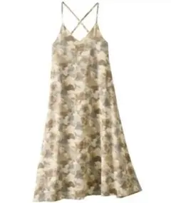 SALE★新品★GeeRA★美ラインロングキャミワンピース★M★ドレープ★総柄