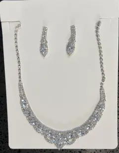 新品未使用　ブライダルアクセサリー　ピアス　ネックレス　アクセサリー