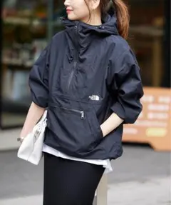 ザノースフェイス　コンパクトアノラック　マウンテンパーカー　ネイビー　S