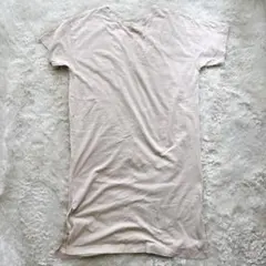 Discoat ディスコート Tシャツワンピース ロング 半袖 ピンクベージュ
