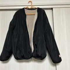 Java リバーシブルブルゾン　ブラック×ベージュ