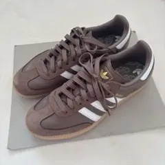 24.5cm adidas SAMBA ブラウン