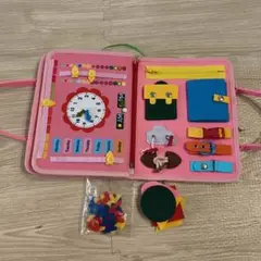 モンテッソーリ ビジーボード 人魚 ピンク 知育玩具 大人気