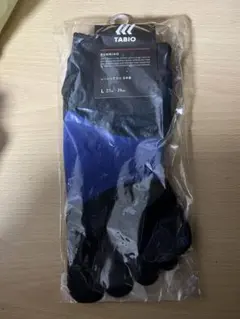 TABIO ランニングソックス Lサイズ 黒/青