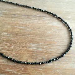 50cm ブラックスピネル　大小　ネックレス　※ズレ多め