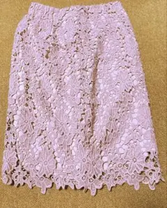 スカート　花柄　レース