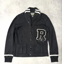 Y2K 00s Ralph Lauren Rugby ブラックカーディガン