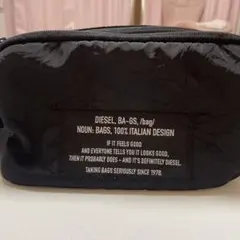 【新品未使用】DIESEL BA-GS ブラックバッグ