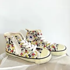 美品　CONVERSE ミッキーマウス柄 ハイカットスニーカー 18cm