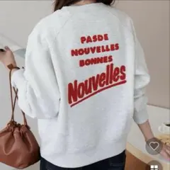 【ディスコート】サガラ刺繍 ロゴラグランスウェット フリー トレーナー