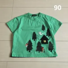 クレードスコープ☆おばけの森刺繍Tシャツ90のサムネイル