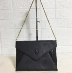 no37722 トラサルディ レザー リザード型押 ショルダー バッグ