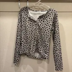 nodocle レオパード柄 長袖カットソー