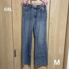 GRL デニムパンツ ライトブルー M