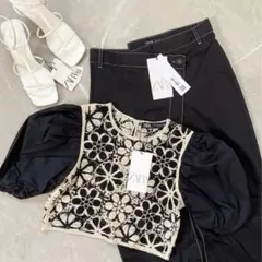 ZARA ボリューム袖トップス　新品
