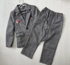 【美品】【値下げ】キッズ フォーマル スーツ 3点セット 100cm