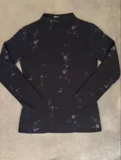 Poi…byKrizia すみ黒シルバー(チャコールグレー)ハーフネック ニット