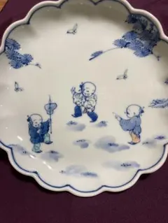 波佐見焼☆菊三郎☆菓子鉢☆御所人形図☆透かし皿☆和食器 - メルカリ