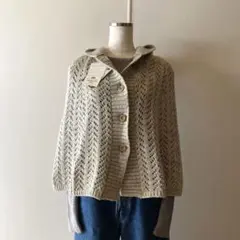 ウール ニット ポンチョ HIGHLAND CLUB イギリス製