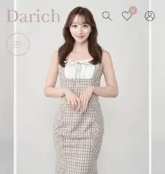 【Darich】チェックマーメイドロングワンピース