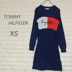 トミーフィルガー/TH Warm ロゴニットワンピース/小さいサイズ/XS