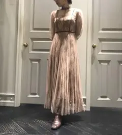 未使用タグ付き　FRAY I.D チュールレイヤードレス