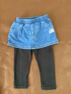 Lee デニムスカート　レギンスセット80 ベビー