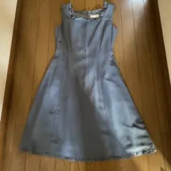 値引　L'EST ROSE グレー ノースリーブ ワンピース