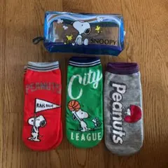 スヌーピー  ポーチ、ソックス セット