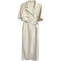 【新品】archives/アルシーヴ アイボリージャケットスカートセットアップ