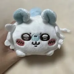 ちいかわモモンガハンカチ付き巾着マスコット