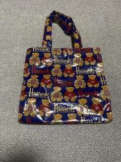 Harrods テディベア柄 トートバッグ