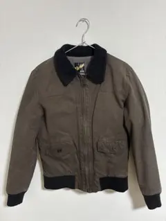 ブラウンフリース襟ジャンパー