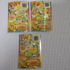 二階堂ゆず　Shiny Smile アイカツカード3枚セット