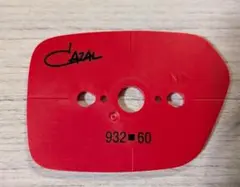 CAZAL カザール 932-60レンズ加工用 治具テンプレート型板 赤 未使用のサムネイル