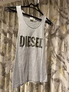 DIESEL ディーゼル　ロゴプリントタンクトップ　ノースリーブ