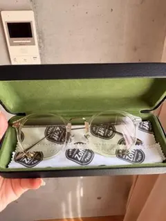 Zoff ラウンドメタルフレーム サングラス　ケース付き