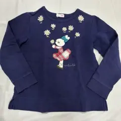 kp ニットプランナー　120 トレーナー　ネイビー