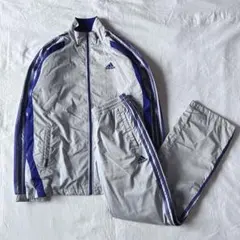 【希少】adidas 00s Y2K ナイロンジャケット セットアップ カラー◎
