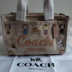✨COACH✨ スヌーピーコラボカーゴ トートバッグ 新品 CBH43‼️