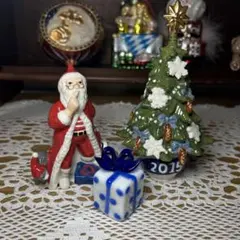 ロイヤルコペンハーゲン　サンタクロース　クリスマスツリー　2015 　置物　箱