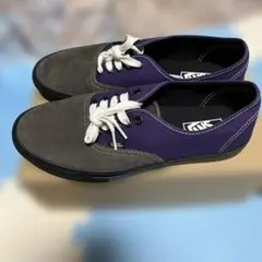 VANS スエード スニーカー グレー/パープル