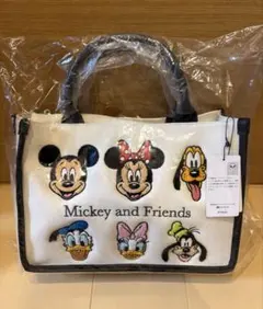 アリーム　ディズニー　ミッキーフレンズ さがら刺繍ショルダー付きバッグのサムネイル