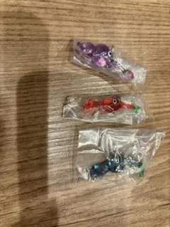 ピクミン 3個セット　めじるしアクセサリー　赤ピクミン　青ピクミン　紫ピクミン