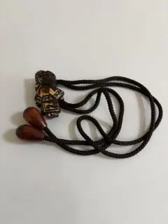 木製彫刻ループタイ　アイヌ